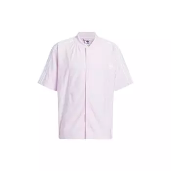 Adidas Мужская рубашка с коротким рукавом Originals Baseball Snap Top Color Block, розовая IC5554 L