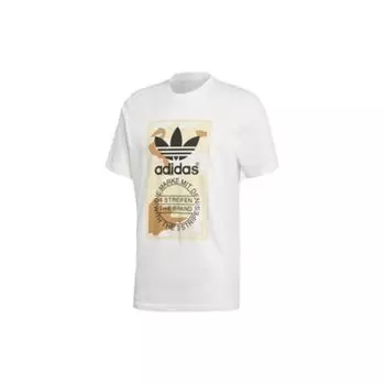Adidas Мужская спортивная футболка с коротким рукавом Originals Trefoil Off-White ED6964 L