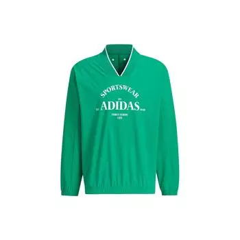 Adidas Мужская тканая толстовка Verbiage, зеленая, JE3668 L
