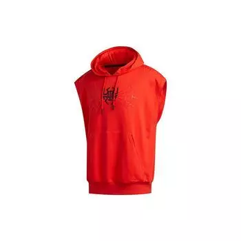 Adidas Мужская толстовка без рукавов с принтом, красная FR5747 S