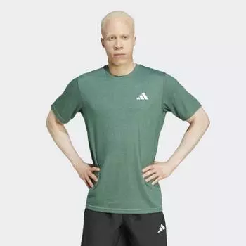 Adidas Мужская тренировочная кофта ClimaCool с коротким рукавом сохраняет прохладу, сухость и комфорт AS