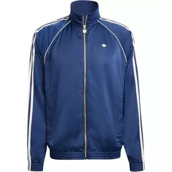 Adidas Мужская ветровка с длинным рукавом и принтом логотипа Originals, синяя, IZ3187 XXXL