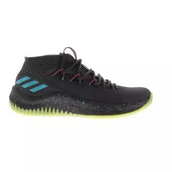 Adidas Мужские кроссовки Dame 4 Glow in the Park Black Utility-Black Energy-Blue CQ1254