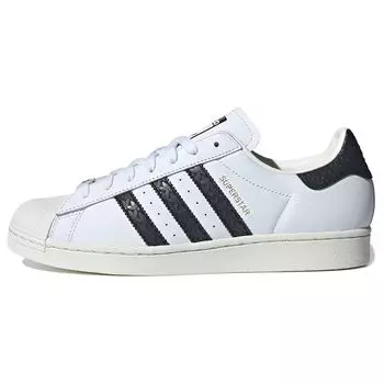 adidas Superstar White Black Trefoil Stripes Мужские кроссовки Cloud-White Core-Black Gold-Metallic IF3637 36