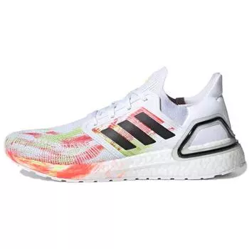Adidas Мужские кроссовки UltraBoost 20 Heatmap White Cloud-White Core-Black FW8169