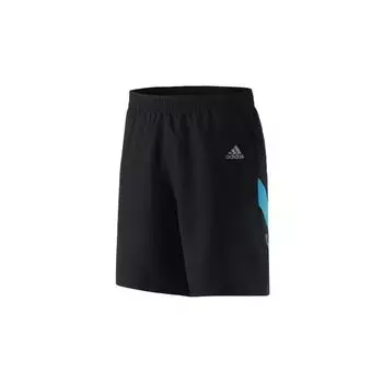 Adidas Мужские шорты для бега с цветными блоками, влагоотводящие, дышащие, эластичные, спортивные, мужские шорты, черные, DX9698 S