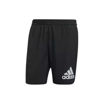 Adidas Мужские шорты для бега с логотипом, черные H59883