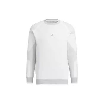 Adidas Мужской свитер с круглым вырезом и длинными рукавами, белый HZ6065 XL