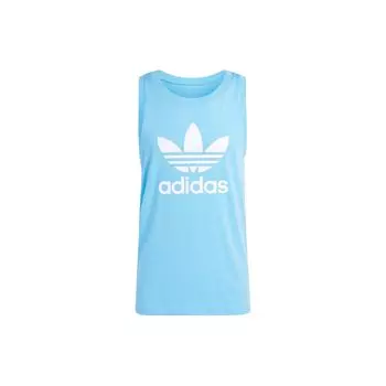 Adidas Мужской топ без рукавов Originals Adicolor Classics с принтом логотипа, синий IM9431 S
