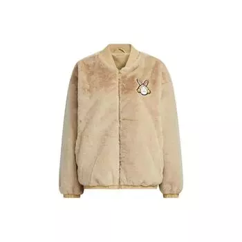 Adidas Neo Cartoon Patch Женская куртка с длинным рукавом Верхняя одежда Светло-хаки IA6904 L