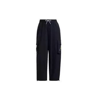 Adidas Neo Cartoon Pocket Длинные вязаные спортивные штаны со средней талией Женские брюки черные HG6597 M