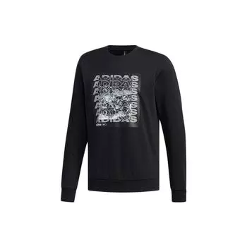 Adidas Neo Casual Logo Трикотажный пуловер с капюшоном Мужские топы Черный EI4509 M