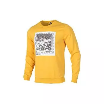 Adidas Neo Casual Sport Пуловер с длинным рукавом Мужские топы Желтый EI4504 XL