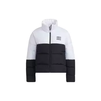 Adidas Neo Color Block Теплый пуховик с воротником-стойкой Женская верхняя одежда Черный H36722 S