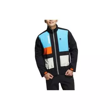 Adidas Neo Colorblock Стенд Воротник Спортивная Куртка Мужская Верхняя Одежда Черный HD4662 M