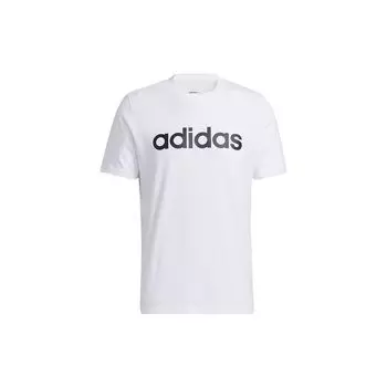 Adidas Neo Contrast Logo Print Спортивная футболка Мужские топы Белые H14240 L