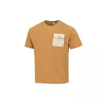 Adidas Neo Contrast Pocket Повседневная футболка с круглым вырезом Мужские топы Пшеница HN4706 L