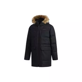 Adidas Neo Down Parka однотонная хлопковая куртка средней длины зимняя мужская куртка черная DM2202 XL