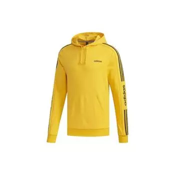 Adidas Neo Essential 4-полосная вязаная мужская толстовка с капюшоном, золотистая EI4674 M