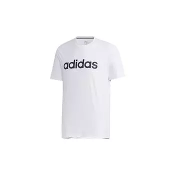 Adidas Neo Essential Logo Спортивная футболка с коротким рукавом Мужские топы Белые GJ8916 S