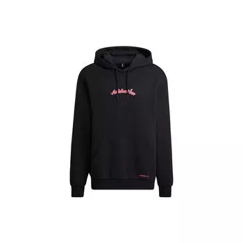 Adidas NEO Essential Спортивный пуловер с принтом, мужская толстовка с капюшоном, черная GT0250 L