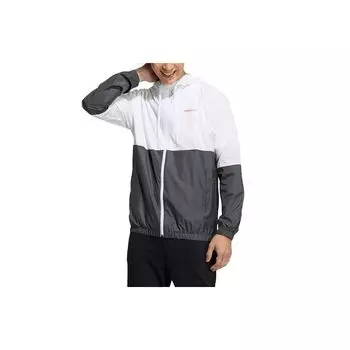 Adidas Neo Favorite Ветровка с контрастным принтом логотипа Мужские куртки Белый Серый GP5650 L