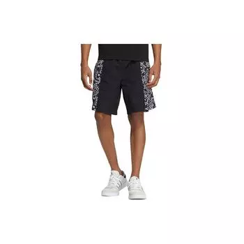 Adidas Neo Geo Pattern Print Беговые тренировочные шорты Мужские плавки Черные HD7257 XL