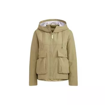 Adidas Neo Gsg Cb Wb 1 Повседневная спортивная свободная куртка с капюшоном Женская куртка зеленая HM7439 L