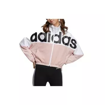 Adidas Neo Icons+ Повседневная спортивная куртка с воротником-стойкой и принтом Женские топы Розовый H36714 XL
