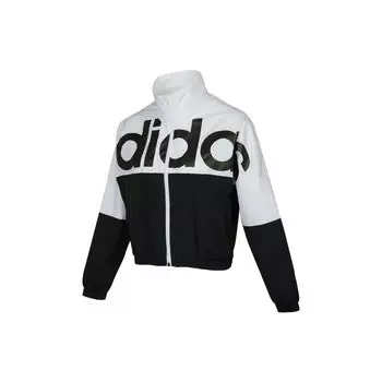 Adidas Neo Icons+ Повседневная спортивная куртка с воротником-стойкой и принтом Женская куртка черная H36716 XL
