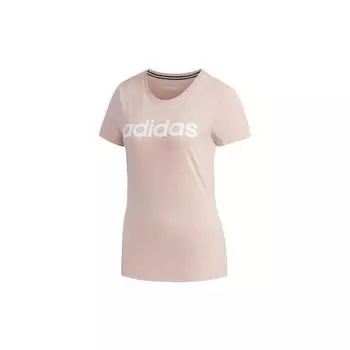 Adidas Нео круглый вырез спортивная футболка женская топы яркий-розовый FP7875 S