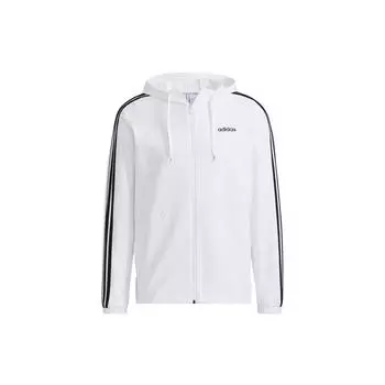 Adidas Neo Label Ветровка с полосками Мужская куртка белая H14195 XXXL