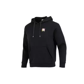 Adidas Neo Logo Кенгуру Карманный пуловер с капюшоном с длинным рукавом Мужские топы Черный HN4722 M