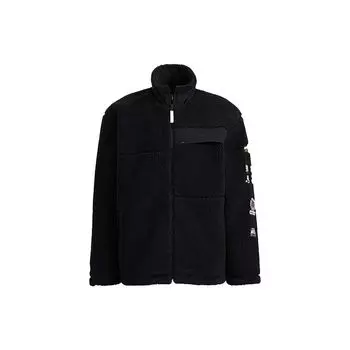 Adidas Neo Logo Повседневная ветровка с воротником-стойкой Куртки унисекс Черные HG9030 S