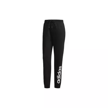 Adidas Нео Логотип Принт Slim Fit Трикотажные Джоггеры Женские Джоггеры Черные DM2063 L