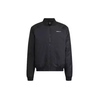 Adidas Neo M Pad Start Bomber однотонная хлопковая куртка с длинным рукавом на молнии зимняя мужская куртка черного цвета H45247 M