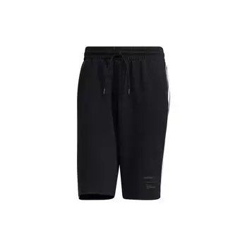 Adidas Neo Mickey Mouse Pattern Спортивные шорты с тремя полосками Мужские брюки Черные HF0457 L