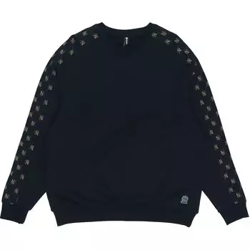 Adidas Neo Monogram Print Crewneck Толстовка FW22 Мужская толстовка Черная HM1998 L