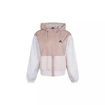 Adidas Neo Must Haves Блочная ветровка с логотипом Женская верхняя одежда Розовый GF0127 S