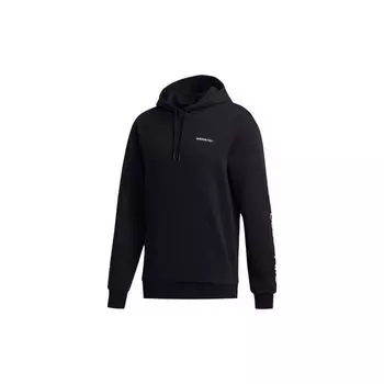 Adidas Neo New Year Limited Edition Современный пуловер с принтом, мужская толстовка с капюшоном, черная GF7104 XL