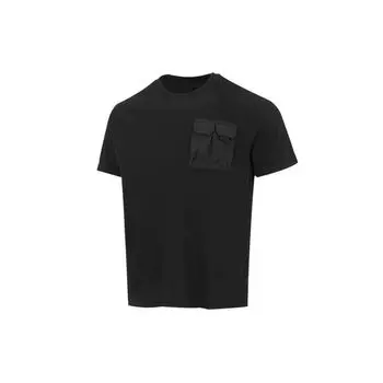 Adidas Neo однотонная карманная повседневная футболка с круглым вырезом мужские топы черные HN4705 L