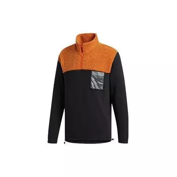 Adidas Neo Pokemon Половина молнии с высоким воротником Сращенный пуловер Мужская толстовка Черный FU3916 S