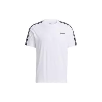 Adidas Neo Полосатая спортивная футболка с круглым вырезом Мужские топы Белые H14184 XXXL