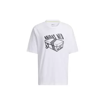 Adidas Neo Повседневная дышащая футболка Мужские топы белые H59446 L