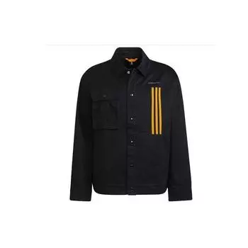 Adidas Neo Повседневная куртка с логотипом и воротником с длинным рукавом Мужская куртка черная HG9049 M