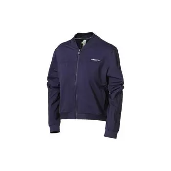 Adidas Neo Повседневная однотонная спортивная куртка Женская Куртки Темно-синие CG1757 L
