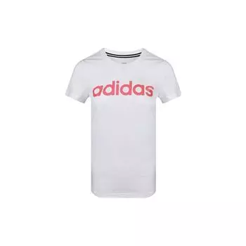 Adidas Neo Повседневная прямая футболка с круглым вырезом Женские топы Белые GJ7918 XL