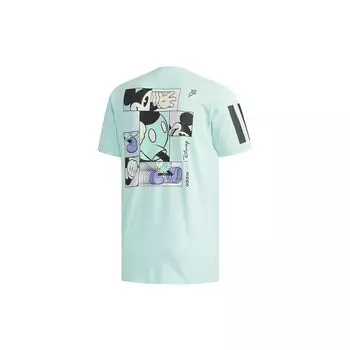 Adidas Neo Повседневная спортивная футболка с мультяшным принтом Мужские топы EI4541