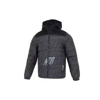 Adidas Neo Повседневный пуховик с буквенным принтом Adidas Neo Верхняя одежда унисекс Черный HN4799 M