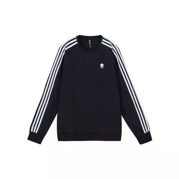 Adidas Neo пуловер с боковой полосой, мужские топы, черный HD4668 S